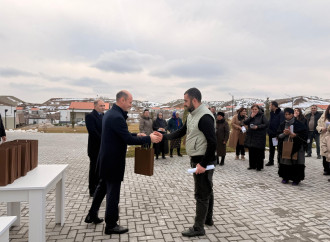 Cəbrayıl rayonunun Horovlu kəndinə çatan ailələrə evlərinin açarları təqdim edildi
