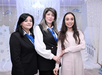 Heydər Əliyev Fondunun vitse-prezidenti Leyla Əliyeva və Alena Əliyeva Gəncədə uşaq evində olublar