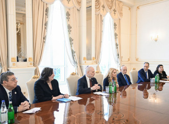 Prezident İlham Əliyev ABŞ-ın Əsas Amerika Yəhudi Təşkilatlarının Prezidentləri Konfransının nümayəndə heyətini qəbul edib
