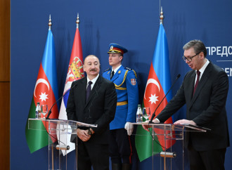Prezident İlham Əliyev və Serbiya Prezidenti Aleksandar Vuçiç mətbuata bəyanatlarla çıxış ediblər (FOTO)