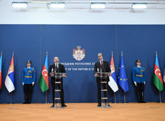Prezident İlham Əliyev və Serbiya Prezidenti Aleksandar Vuçiç mətbuata bəyanatlarla çıxış ediblər (FOTO)