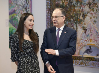 Heydər Əliyev Fondunun vitse-prezidenti Leyla Əliyeva Tiranada Albaniya Prezidenti Bayram Beqay ilə görüşüb
