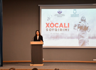 Xankəndidə Xocalı soyqırımının 34-cü ildönümü ilə bağlı anım tədbiri keçirilib