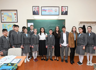 Leyla Əliyeva və Alena Əliyeva Quba şəhərində internat tipli ümumtəhsil məktəbini və STEAM mərkəzini ziyarət ediblər