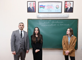 Leyla Əliyeva və Alena Əliyeva Quba şəhərində internat tipli ümumtəhsil məktəbini və STEAM mərkəzini ziyarət ediblər