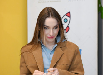 Leyla Əliyeva və Alena Əliyeva Quba şəhərində internat tipli ümumtəhsil məktəbini və STEAM mərkəzini ziyarət ediblər