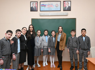 Leyla Əliyeva və Alena Əliyeva Quba şəhərində internat tipli ümumtəhsil məktəbini və STEAM mərkəzini ziyarət ediblər