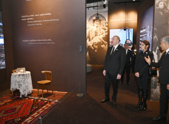 Prezident İlham Əliyev və Birinci xanım Mehriban Əliyeva Xocalı Soyqırımı Memorialının açılışında iştirak ediblər