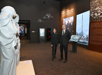 Prezident İlham Əliyev və Birinci xanım Mehriban Əliyeva Xocalı Soyqırımı Memorialının açılışında iştirak ediblər