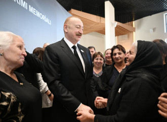 Prezident İlham Əliyev və Birinci xanım Mehriban Əliyeva Xocalı Soyqırımı Memorialının açılışında iştirak ediblər