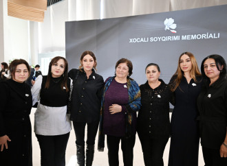 Prezident İlham Əliyev və Birinci xanım Mehriban Əliyeva Xocalı Soyqırımı Memorialının açılışında iştirak ediblər
