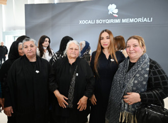 Prezident İlham Əliyev və Birinci xanım Mehriban Əliyeva Xocalı Soyqırımı Memorialının açılışında iştirak ediblər