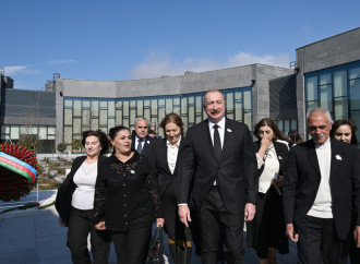 Prezident İlham Əliyev və Birinci xanım Mehriban Əliyeva Xocalı Soyqırımı Memorialının açılışında iştirak ediblər