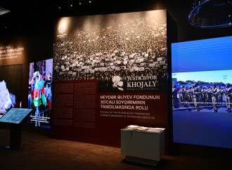 Prezident İlham Əliyev və Birinci xanım Mehriban Əliyeva Xocalı Soyqırımı Memorialının açılışında iştirak ediblər