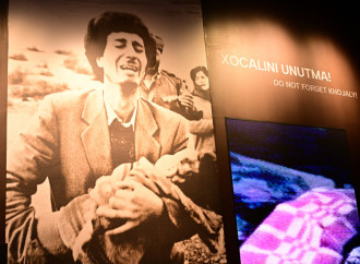 Prezident İlham Əliyev və Birinci xanım Mehriban Əliyeva Xocalı Soyqırımı Memorialının açılışında iştirak ediblər