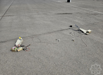 Naxçıvan aeroprotuna düşən dronun qalıqları