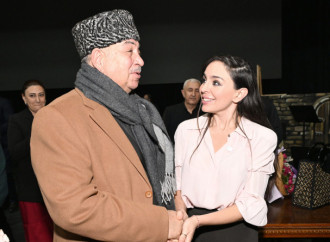 Leyla Əliyeva Heydər Əliyev Sarayında “Yalnız mədəniyyət” adlı musiqili tamaşada iştirak edib