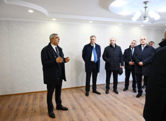 Əlaqələndirmə Qərargahının üzvləri Xocavəndin Quzeyxırman kəndində aparılan təmir-bərpa işləri ilə tanış olublar