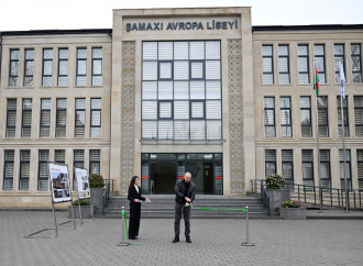 Prezident İlham Əliyev Şamaxı Avropa liseyinin yeni binasının açılışında iştirak edib