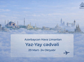 Heydər Əliyev Beynəlxalq Aeroportu yaz-yay uçuş cədvəlinə keçir