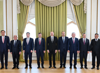 Prezident İlham Əliyev Türk Dövlətləri Təşkilatına üzv dövlətlərin hökumət başçılarının görüşünün iştirakçılarını qəbul edib