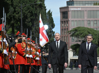 Prezident İlham Əliyevin Tbilisidə rəsmi qarşılanma mərasimi olub