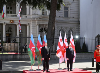 Prezident İlham Əliyevin Tbilisidə rəsmi qarşılanma mərasimi olub