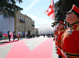 Prezident İlham Əliyevin Tbilisidə rəsmi qarşılanma mərasimi olub