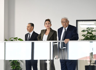 Prezident İlham Əliyev və Birinci xanım Mehriban Əliyeva Milli Aviasiya Akademiyasında Beynəlxalq Təlim Mərkəzinin açılışında iştirak ediblər