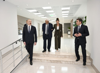 Prezident İlham Əliyev və Birinci xanım Mehriban Əliyeva Milli Aviasiya Akademiyasında Beynəlxalq Təlim Mərkəzinin açılışında iştirak ediblər