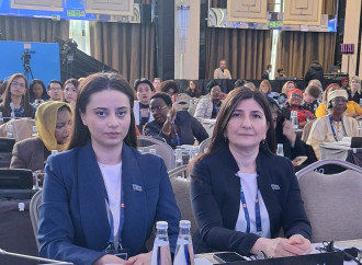 Sevil Mikayılova İstanbulda Qadın Parlamentarilər Bürosu və Forumunun iclasında çıxış edib