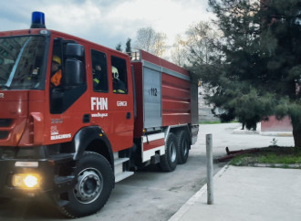 FHN Gəncədə şərti yanğın təlimi keçirib