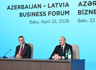 Prezident İlham Əliyev və Latviya Respublikasının Prezidenti Edqars Rinkeviçsin iştirakı ilə Azərbaycan-Latviya biznes forumu keçirilib