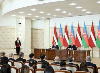 Prezident İlham Əliyev və Latviya Prezidenti Edqars Rinkeviçs mətbuata bəyanatlarla çıxış ediblər