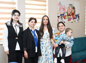 Leyla Əliyeva və Arzu Əliyeva Şəkidə uşaq evi sosial xidmət müəssisəsində olublar