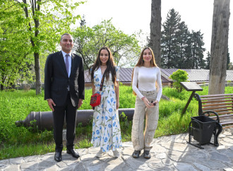 Leyla Əliyeva və Arzu Əliyeva "Yuxarı Baş" Milli Tarix-Memarlıq Qoruğunun ərazisində yerləşən bir sıra tarixi-memarlıq abidələrinin açılışında iştirak ediblər
