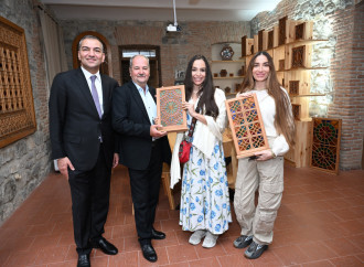 Leyla Əliyeva və Arzu Əliyeva "Yuxarı Baş" Milli Tarix-Memarlıq Qoruğunun ərazisində yerləşən bir sıra tarixi-memarlıq abidələrinin açılışında iştirak ediblər