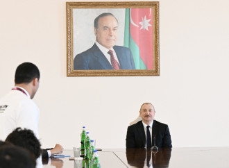 Prezident İlham Əliyev Avropa çempionatında komanda hesabında çempion olan güləşçiləri qəbul edib