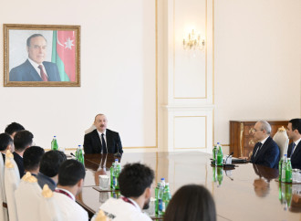 Prezident İlham Əliyev Avropa çempionatında komanda hesabında çempion olan güləşçiləri qəbul edib