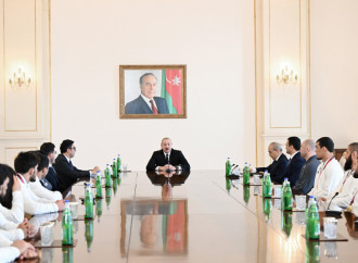 Prezident İlham Əliyev Avropa çempionatında komanda hesabında çempion olan güləşçiləri qəbul edib