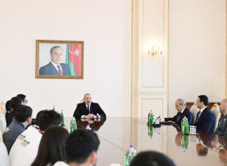 Prezident İlham Əliyev Avropa çempionatında komanda hesabında çempion olan güləşçiləri qəbul edib