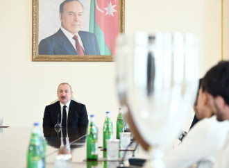 Prezident İlham Əliyev Avropa çempionatında komanda hesabında çempion olan güləşçiləri qəbul edib