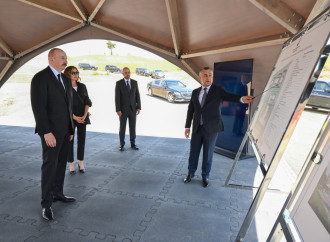 Prezident İlham Əliyev və Birinci xanım Mehriban Əliyeva Cəbrayıl Rayon Mərkəzi Xəstəxanasının binasının tikintisi ilə tanış olublar