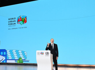 Prezident İlham Əliyev Bakı Olimpiya Stadionunun ərazisində WUF13 ilə bağlı görülən işlərlə tanış olub