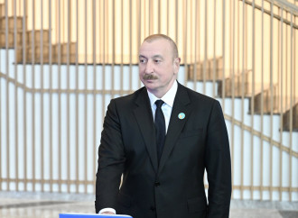 Prezident İlham Əliyev və TDT-nin qeyri-rəsmi Zirvə görüşünün digər iştirakçıları Türk Sivilizasiyası Mərkəzinin təməlqoyma mərasimində iştirak ediblər