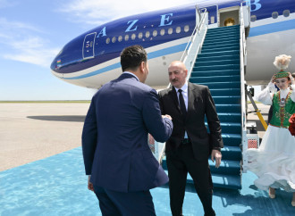 Prezident İlham Əliyev Qazaxıstana işgüzar səfərə gəlib