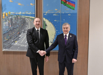 Prezident İlham Əliyev Özbəkistan Prezidenti Şavkat Mirziyoyevlə görüşüb