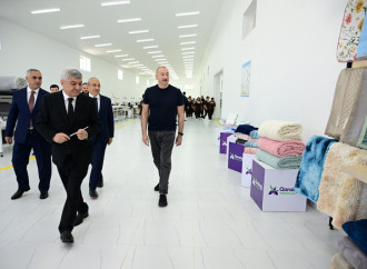 Prezident İlham Əliyev Xocalı şəhərində “Qarabağ Tekstil Evi” MMC-nin açılışında iştirak edib