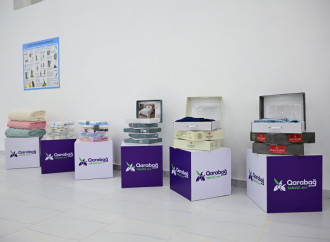 Prezident İlham Əliyev Xocalı şəhərində “Qarabağ Tekstil Evi” MMC-nin açılışında iştirak edib