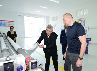 Prezident İlham Əliyev Xocalı şəhərində “Qarabağ Tekstil Evi” MMC-nin açılışında iştirak edib